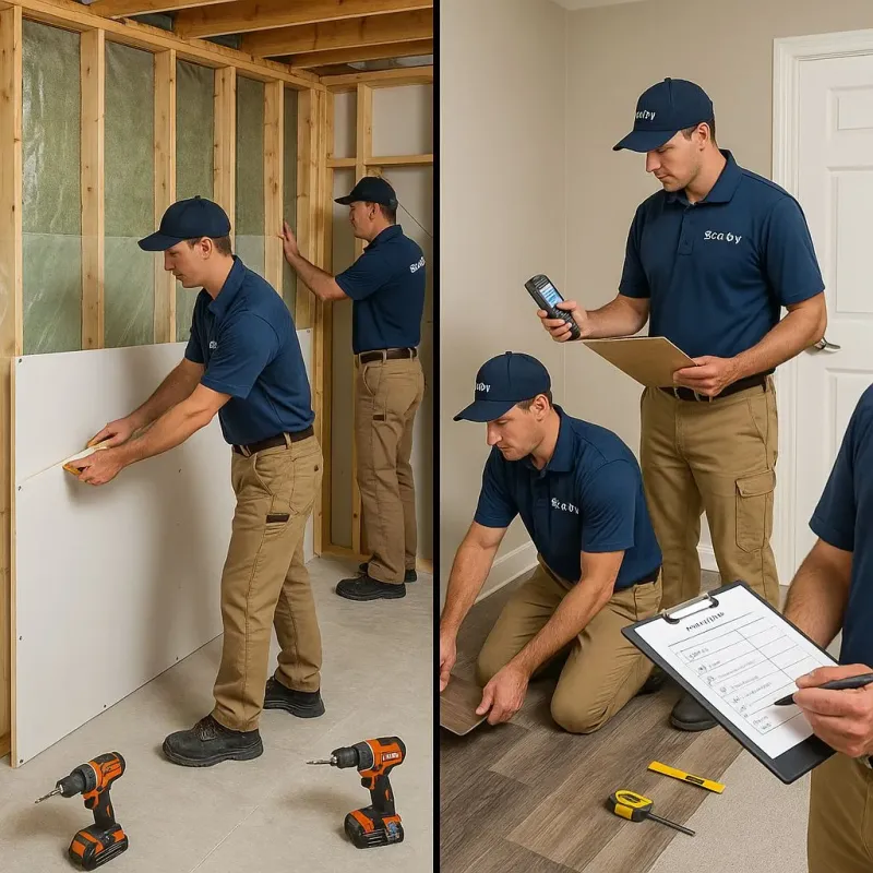 Repairs and Reconstruction process in Myers Corner, NY